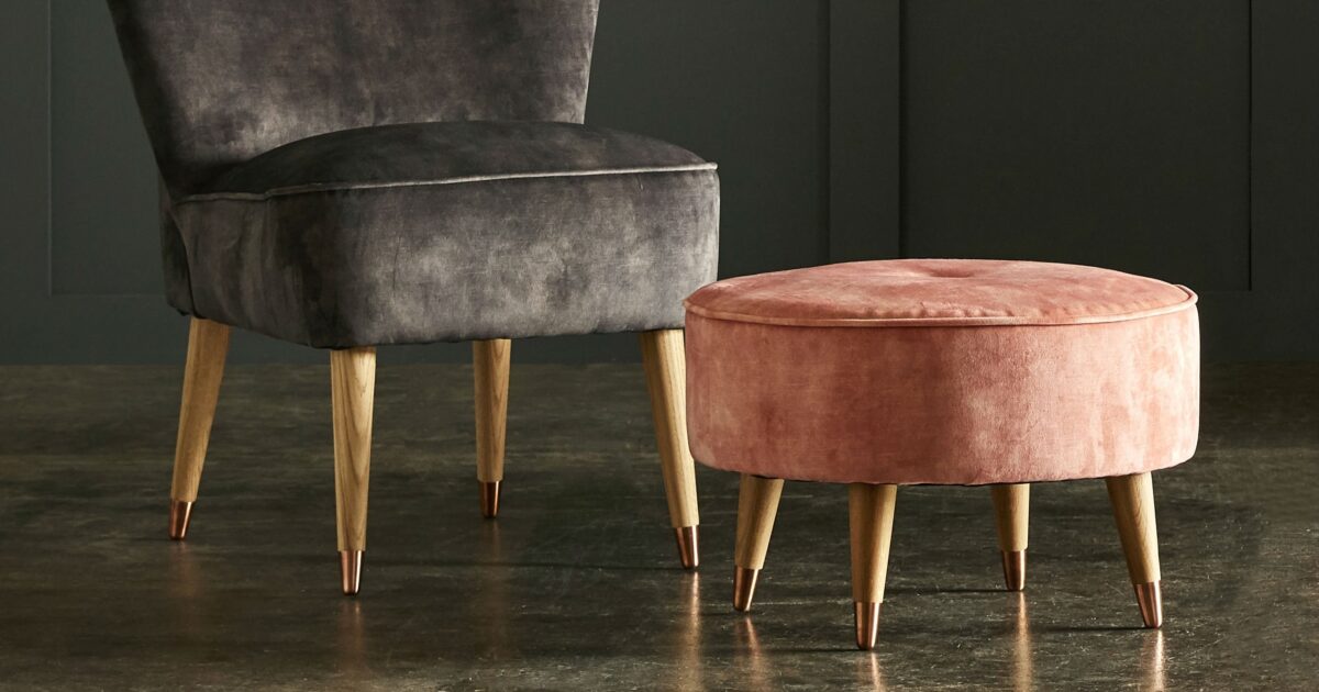 cocktail chair and footstool