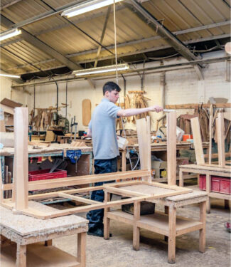 Factory frame building