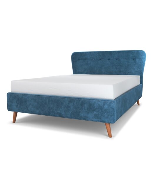 Cocktail upholstered bed headboard overview