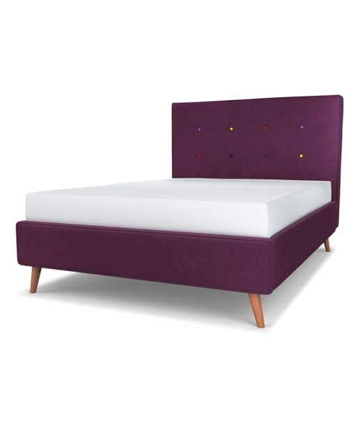 Harrison upholstered bed headboard overview