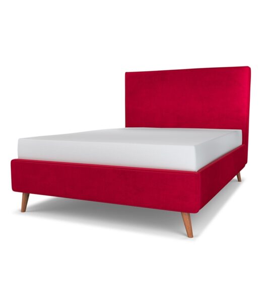 Maine upholstered bed headboard overview