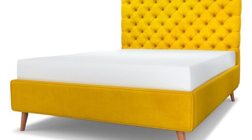 Chesterfield upholstered bed headboard gallery