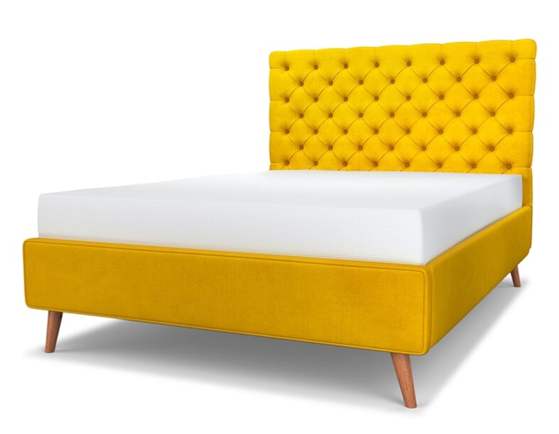 Chesterfield upholstered bed headboard gallery